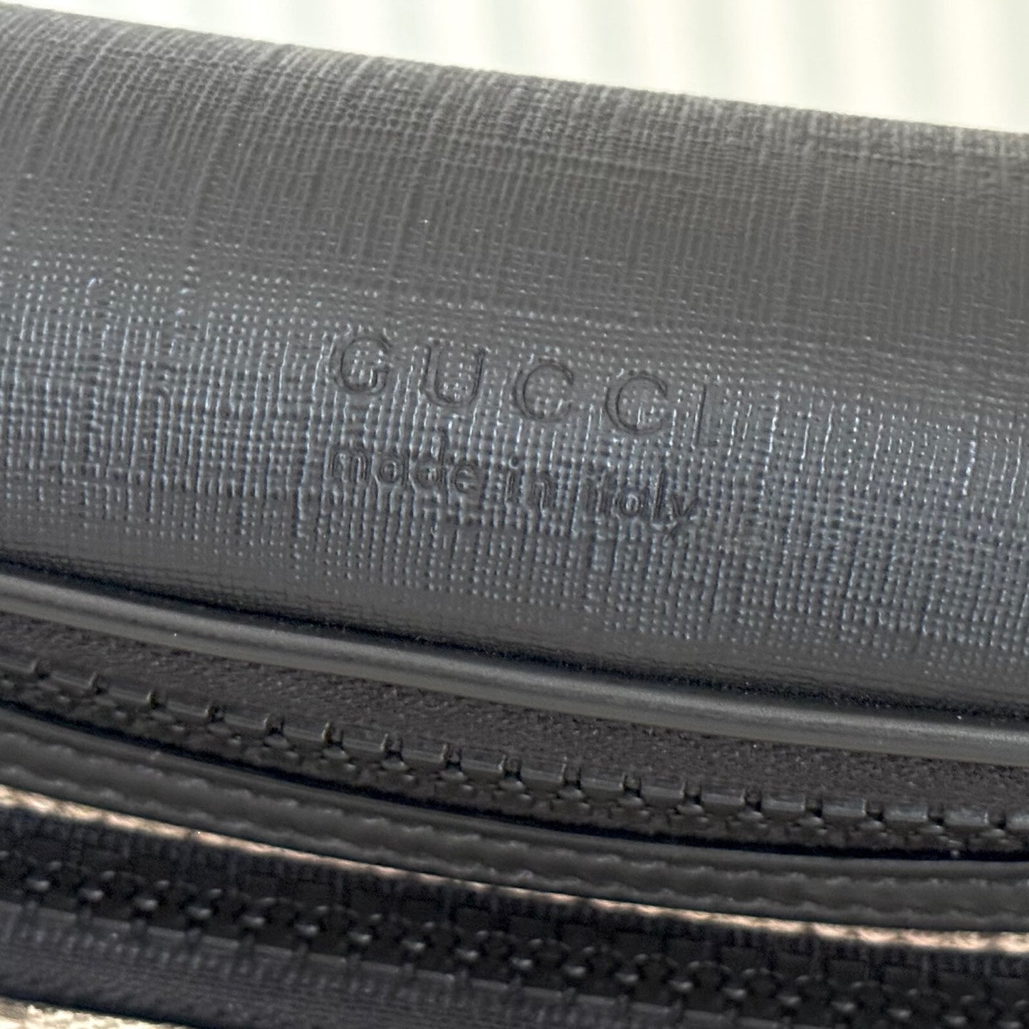 GUCCI GG Supreme 450946 Canvas Body Belt Bag Beige Fanny PVC Leather with Box
