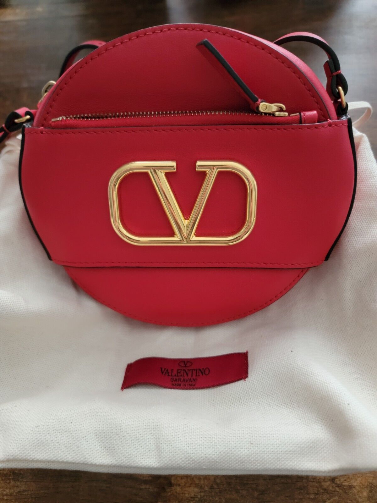 Valentino Garavani Crossbody Bag/Leather/RED..BRAND NEW