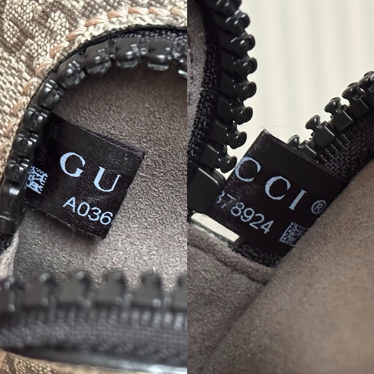 GUCCI GG Supreme 450946 Canvas Body Belt Bag Beige Fanny PVC Leather with Box